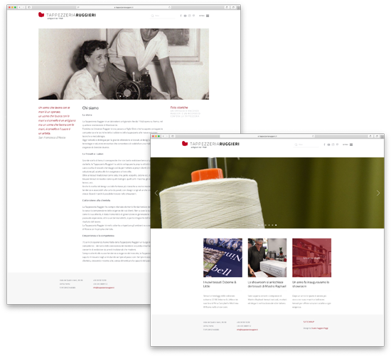 tappezzeria ruggieri sito web